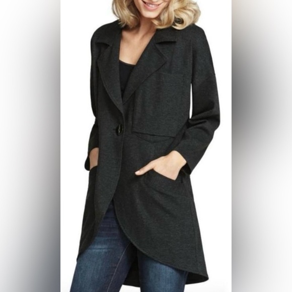 NWOT CAbi Women’s Ponte Knit Lisbon Topper Oversized Jacket Style Coat Size M - Picture 3 of 15
